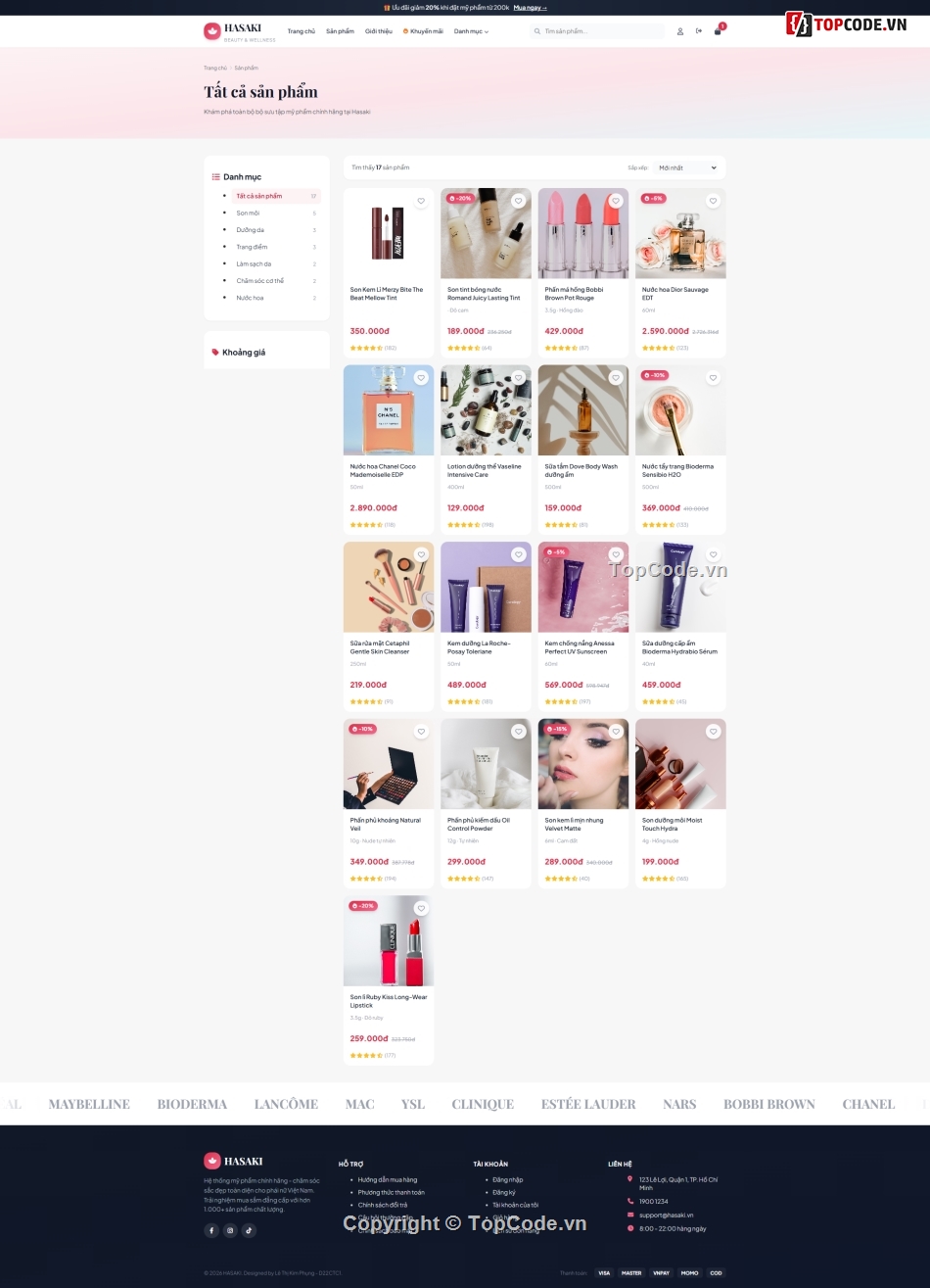 Đồ án,AI,Shop,tốt nghiệp,mỹ phẩm,Chatbot